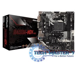 Płyta główna B450M-HDV R4.0 AM4 2DDR4 VGA/DVI/HDMI/M.2 uATX