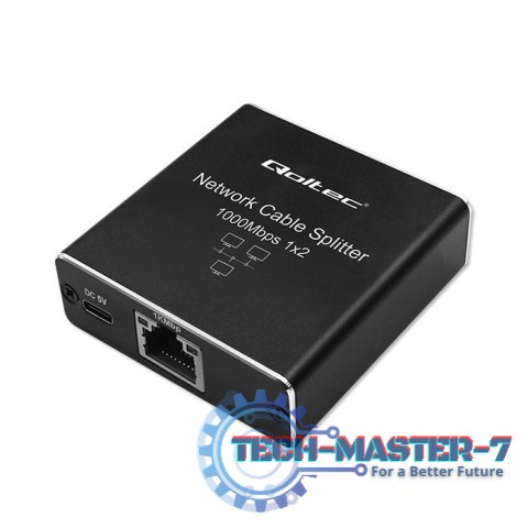 Rozdzielacz Splitter mini SWITCH 1x2 port RJ45 | 1000Mbps | USB-C| Aluminium Rozdzielacz Splitter mini SWITCH 1x2 port RJ45 | 1000Mbps | USB-C| Aluminium