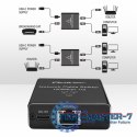 Rozdzielacz Splitter mini SWITCH 1x2 port RJ45 | 1000Mbps | USB-C| Aluminium Rozdzielacz Splitter mini SWITCH 1x2 port RJ45 | 1000Mbps | USB-C| Aluminium
