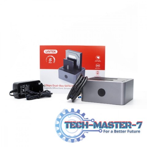 Stacja klonująca dyski 2,5/3,5 USB 5 Gbps; Y-3026GY01-EU Stacja klonująca dyski 2,5/3,5 USB 5 Gbps; Y-3026GY01-EU