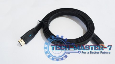 Kabel HDMI v 2.1 plaski 2m czarny Kabel HDMI v 2.1 plaski 2m czarny