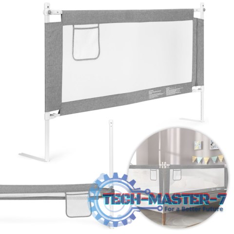 Barierka ochronna na łóżko 150 cm osłona zabezpieczenie dla dzieci ECOTOYS ECOTOYS Barierka ochronna na łóżko 150 cm osłona zabezpieczenie dla dzieci ECOTOYS ECOTOYS