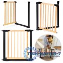 Bramka barierka zabezpieczająca 74-80 cm na schody i drzwi metal drewno ECOTOYS Bramka barierka zabezpieczająca 74-80 cm na schody i drzwi metal drewno ECOTOYS