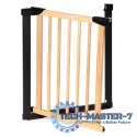 Bramka barierka zabezpieczająca 74-80 cm na schody i drzwi metal drewno ECOTOYS Bramka barierka zabezpieczająca 74-80 cm na schody i drzwi metal drewno ECOTOYS