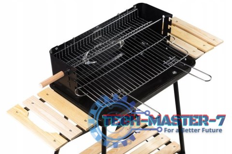 Grill ogrodowy węglowy z półkami regulacja 2 ruszty przenośny MultiGarden MultiGarden Grill ogrodowy węglowy z półkami regulacja 2 ruszty przenośny MultiGarden MultiGarden