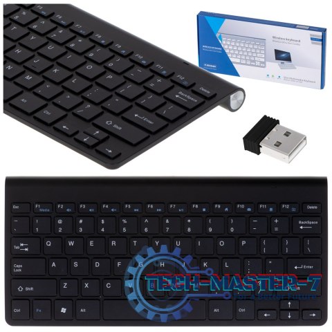 Klawiatura bezprzewodowa bluetooth Smart TV czarna Klawiatura bezprzewodowa bluetooth Smart TV czarna