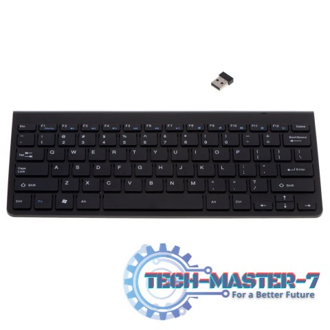 Klawiatura bezprzewodowa bluetooth Smart TV czarna Klawiatura bezprzewodowa bluetooth Smart TV czarna