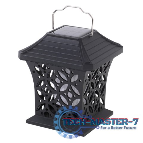 Lampa solarna ogrodowa ażurowa latarenka wisząca wbijana lampion 12 LED Lampa solarna ogrodowa ażurowa latarenka wisząca wbijana lampion 12 LED