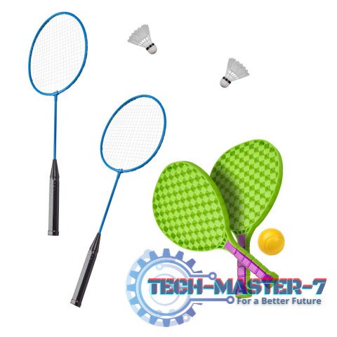 Zestaw sportowy 5w1 badminton koszykówka siatkówka tenis frisbee Zestaw sportowy 5w1 badminton koszykówka siatkówka tenis frisbee