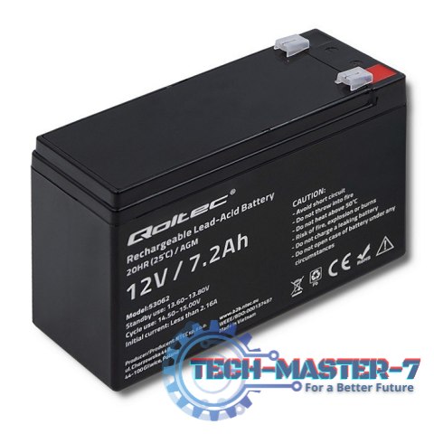 Akumulator AGM 12V | 7.2Ah | max. 108A Akumulator AGM 12V | 7.2Ah | max. 108A