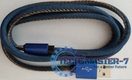Kabel Micro USB premium jeans 2 m