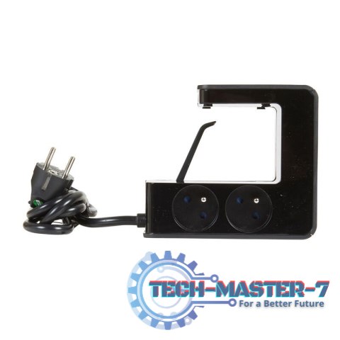 Przedłużacz klip 4x2P+Z +2USB Czarny 1,5m Przedłużacz klip 4x2P+Z +2USB Czarny 1,5m