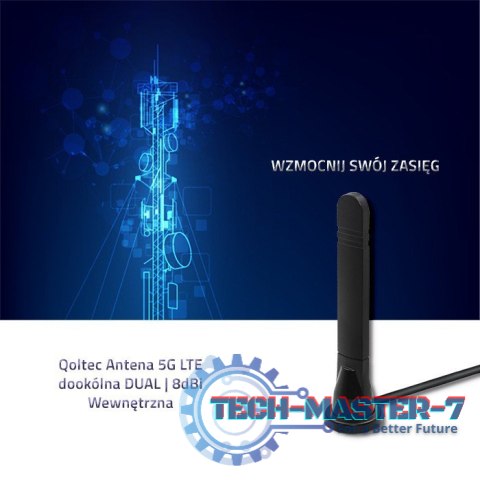 Antena 5G LTE dookólna DUAL | 8 dBi | wewnętrzna Antena 5G LTE dookólna DUAL | 8 dBi | wewnętrzna