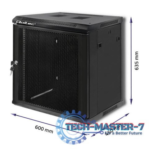 Szafa RACK 19 cali| 12U | 450 x 600 x 635 | Perforowane drzwi Szafa RACK 19 cali| 12U | 450 x 600 x 635 | Perforowane drzwi