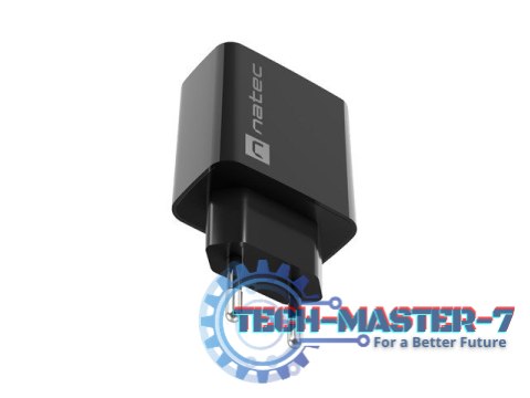 Ładowarka sieciowa Ribera 1x USB-A 18W Czarna Ładowarka sieciowa Ribera 1x USB-A 18W Czarna