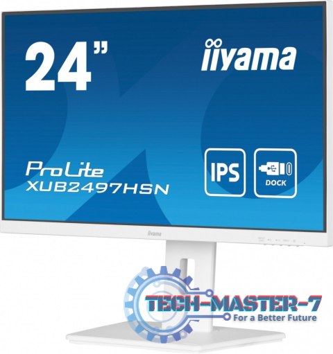 Monitor 24 cale XUB2497HSN-W2 IPS, USB-C Dock, HDMI, DP, 300cd, Pivot, HAS, biały /5y/ Monitor 24 cale XUB2497HSN-W2 IPS, USB-C Dock, HDMI, DP, 300cd, Pivot, HAS, biały /5y/