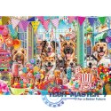 Puzzle 2x500 elementów Puszyści przyjaciele kotki pieski