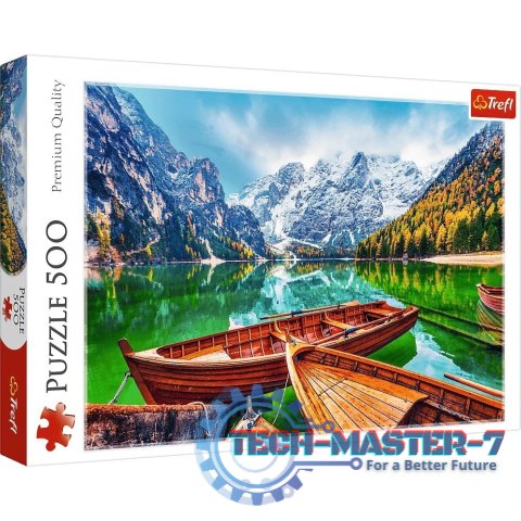 Puzzle 500 elementów Jezioro Braies Włochy Puzzle 500 elementów Jezioro Braies Włochy