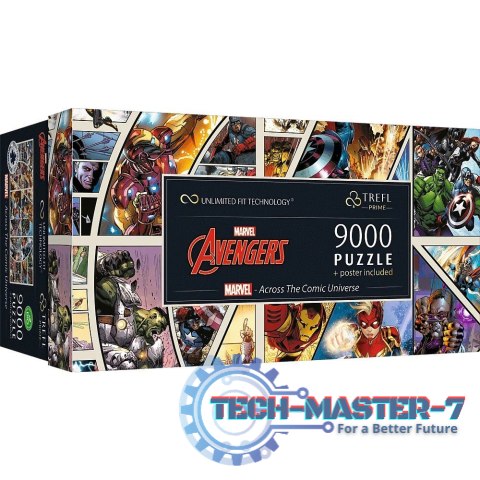 Puzzle 9000 elementów Marvel Across the Comic Universe Puzzle 9000 elementów Marvel Across the Comic Universe