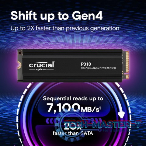 Dysk SSD P310 1TB M.2 NVMe PCIe 4.0 2280 radiator Dysk SSD P310 1TB M.2 NVMe PCIe 4.0 2280 radiator
