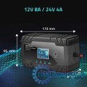 Inteligentna mikroprocesorowa ładowarka 12V 8A | 24V 4A |Prostownik z funkcją naprawy do akumulatora AGM GEL | LCD Inteligentna mikroprocesorowa ładowarka 12V 8A | 24V 4A |Prostownik z funkcją naprawy do akumulatora AGM GEL | LCD