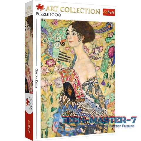 Puzzle 1000 elementów Dama z wachlarzem Klimt