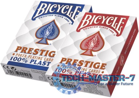 Karty Prestige 100% Plastic Rider Back Karty Prestige 100% Plastic Rider Back