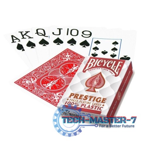 Karty Prestige 100% Plastic Rider Back Karty Prestige 100% Plastic Rider Back