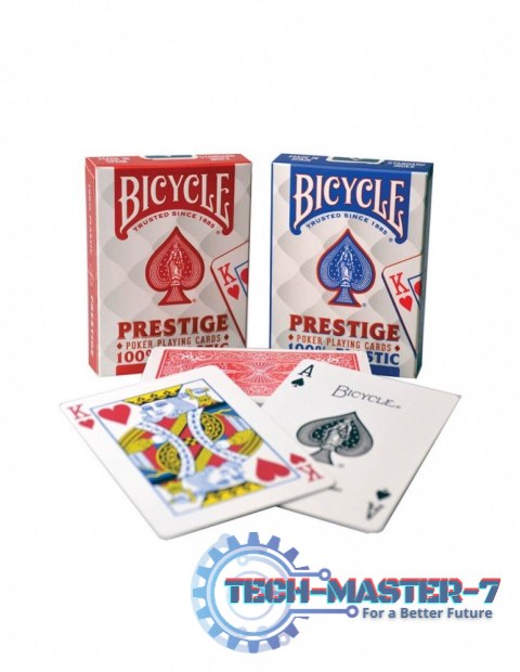 Karty Prestige 100% Plastic Rider Back Karty Prestige 100% Plastic Rider Back