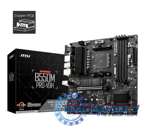 Płyta główna B550M PRO-VDH AM4 4DDR4 HDMI/DP/VGA mATX Płyta główna B550M PRO-VDH AM4 4DDR4 HDMI/DP/VGA mATX