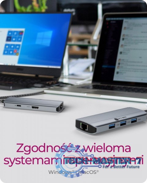 Stacja dokująca IB-DK4034a-CPD 6w1, HDMI,USB,PD,LAN Stacja dokująca IB-DK4034a-CPD 6w1, HDMI,USB,PD,LAN