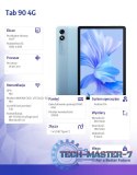 Tablet TAB 90 4G 10,92" 8/128GB niebieski