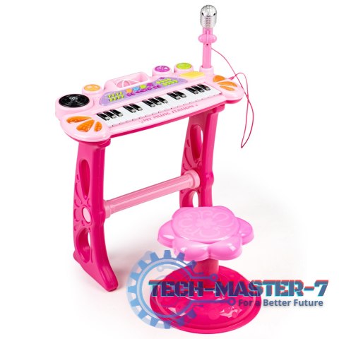 Keyboard organki pianinko z mikrofonem mp3 różowe MULTISTORE Keyboard organki pianinko z mikrofonem mp3 różowe MULTISTORE