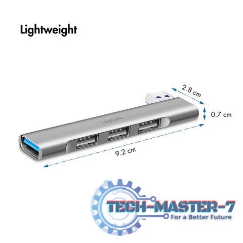 Smukły HUB USB-A do 1x USB-A 3.0 3xUSB-A 2.0 Smukły HUB USB-A do 1x USB-A 3.0 3xUSB-A 2.0