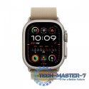 Watch Ultra 2 GPS + Cellular, koperta 49 mm z tytanu w kolorze naturalnym z opaską Alpine S w kolorze beżowym