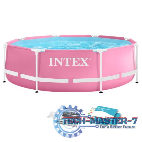 Basen stelażowy okrągły dla dzieci 244x76 cm różowy INTEX 28290 INTEX Basen stelażowy okrągły dla dzieci 244x76 cm różowy INTEX 28290 INTEX