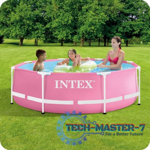 Basen stelażowy okrągły dla dzieci 244x76 cm różowy INTEX 28290 INTEX Basen stelażowy okrągły dla dzieci 244x76 cm różowy INTEX 28290 INTEX
