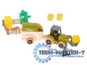 Gospodarstwo rolne farma traktor kombajn maszyny rolnicze zwierzęta zagroda konie + narzędzia wkrętarka