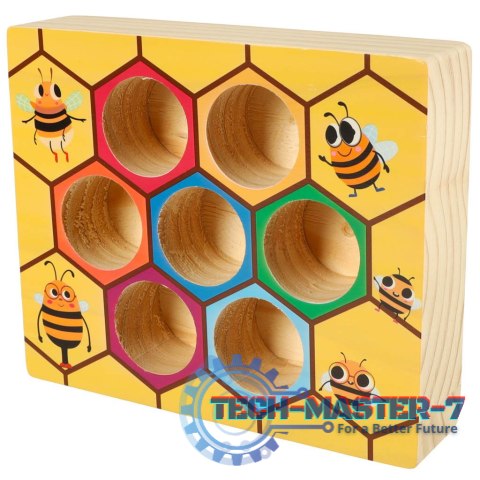 Gra edukacyjna plaster miodu pszczółki montessori Gra edukacyjna plaster miodu pszczółki montessori