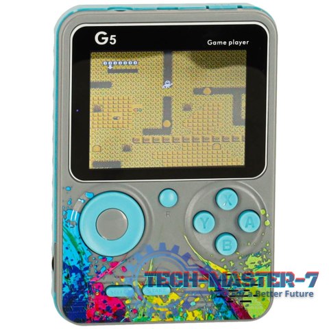 Konsola przenośna do gier mini retro szara Konsola przenośna do gier mini retro szara