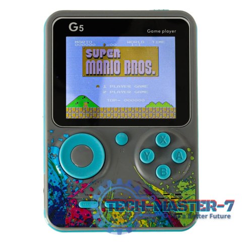 Konsola przenośna do gier mini retro szara Konsola przenośna do gier mini retro szara