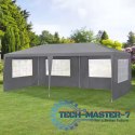 Namiot pawilon ogrodowy handlowy 3x6 m 6 ścianek szary MultiGarden MultiGarden Namiot pawilon ogrodowy handlowy 3x6 m 6 ścianek szary MultiGarden MultiGarden