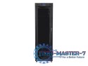 SZAFA INSTALACYJNA RACK STOJĄCA 19" 42U 600X800 CZARNA DRZWI SZKLANE LCD LANBERG (FLAT PACK)