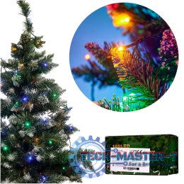 Lampki LED łańcuch świetlny świąteczne choinkowe 10m 100LED multikolor 8 trybów świecenia