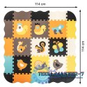 Mata edukacyjna piankowa puzzle zwierzątka kolorowa 114 x 114 cm 25 elementów Mata edukacyjna piankowa puzzle zwierzątka kolorowa 114 x 114 cm 25 elementów