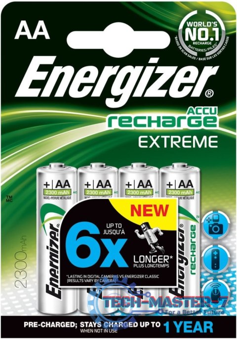 Baterie ENERGIZER Niklowo-metalowo-wodorkowa HR6 2300mAh 4 szt. 635730 Baterie ENERGIZER Niklowo-metalowo-wodorkowa HR6 2300mAh 4 szt. 635730