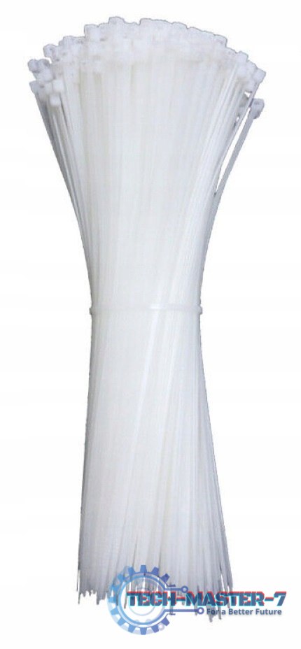 Opaski zaciskowe "trytytki" 370X3,6mm białe 100szt Opaski zaciskowe "trytytki" 370X3,6mm białe 100szt
