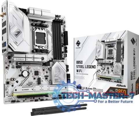 Płyta główna ASROCK B850 STEEL LEGEND WIFI (Socket AM5 /ATX) Płyta główna ASROCK B850 STEEL LEGEND WIFI (Socket AM5 /ATX)