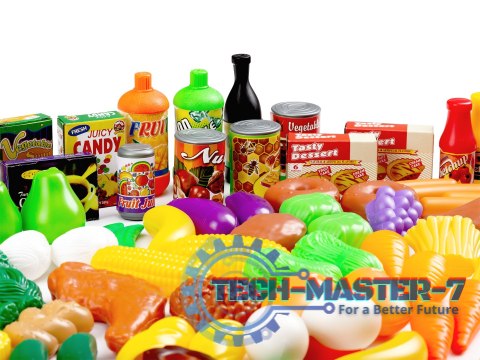 Zestaw produktów spożywczych warzywa owoce do kuchni 120 sztuk MULTISTORE Zestaw produktów spożywczych warzywa owoce do kuchni 120 sztuk MULTISTORE