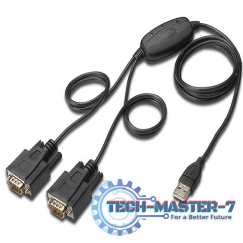 Adapter DIGITUS DA-70158 USB 2.0 - 2 x RS232 Adapter DIGITUS DA-70158 USB 2.0 - 2 x RS232